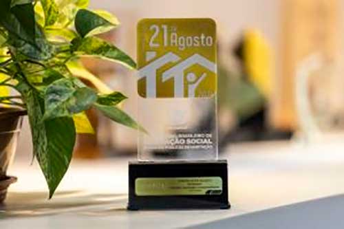 Projeto Moradias conquista premiação nacional na categoria Inovação, Tecnologia e Sustentabilidade 