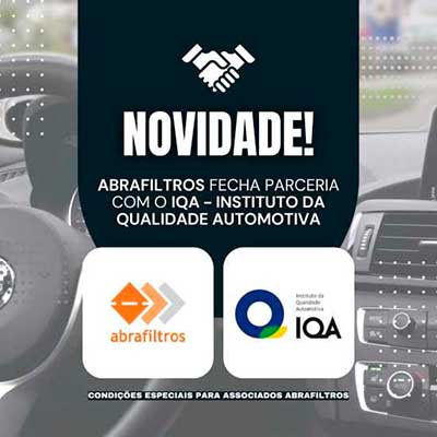 Abrafiltros fecha parceria com o IQA – Instituto da Qualidade Automotiva
