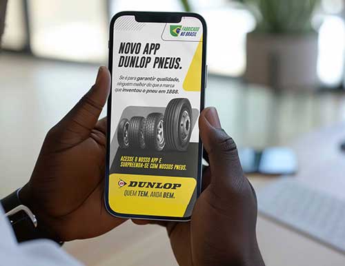 Experiência Completa: aplicativo Dunlop Pneus atualizado com toda a linha de pneus comercializados no Brasil