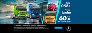 Mercedes-Benz oferece taxas a partir de 0,95% a.m. e pagamento em até 60 meses para financiamento de caminhões extrapesados Actros