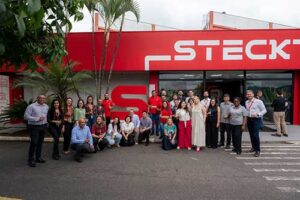 Em parceria com a Dionisio.AG, Steck reformula identidade visual de sua fábrica em Guararema