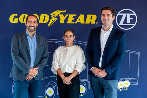 Goodyear e ZF apresentam solução única para monitoramento de pneus em tempo real