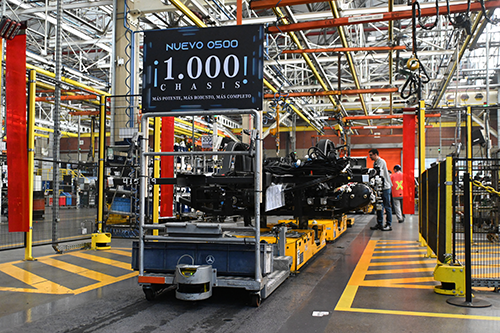 Mercedes-Benz do Brasil alcança o marco de exportação de 1.000 chassis de ônibus rodoviário do Novo O 500 RSD “el más potente” para América Latina