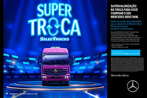 Mercedes-Benz e SelecTrucks lançam promoção de venda de caminhões semipesados