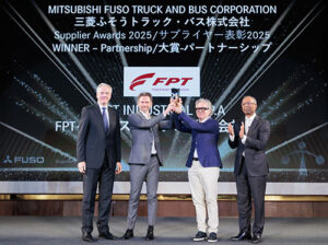 FPT INDUSTRIAL RECEBE O PRÊMIO FUSO SUPPLIER 2025 NA CATEGORIA PARCERIA, EM RECONHECIMENTO AO VALOR DE SUA COLABORAÇÃO COM A MFTBC