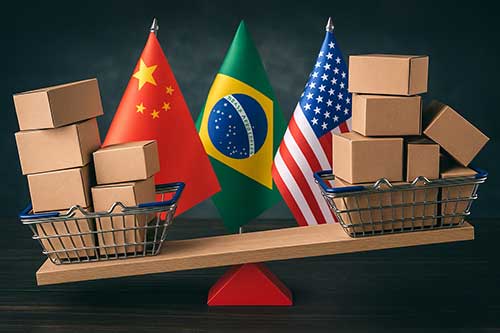 Tarifaço global impulsiona exportações brasileiras e desafia equilíbrio do comércio internacional, aponta Logcomex