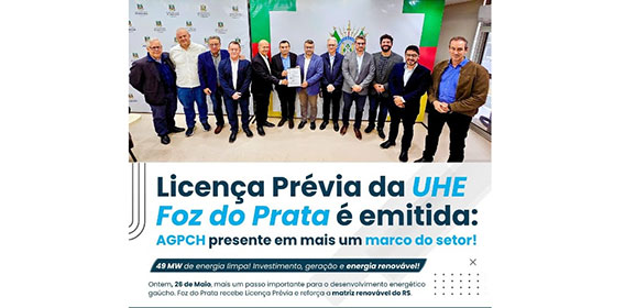 Licença Previa da UHE Foz do Prata é Emitida