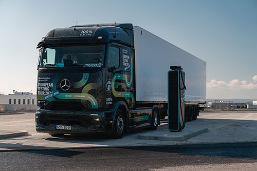 Com o caminhão elétrico eActros 600, Mercedes-Benz Trucks busca recorde mundial no Guinness
