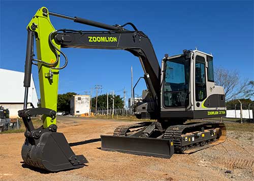 Comingersoll apresenta a nova escavadeira de 7,5 toneladas da Zoomlion 
