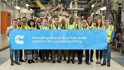 Cummins, Vale e Komatsu avançam em motor bicombustível a etanol e diesel
