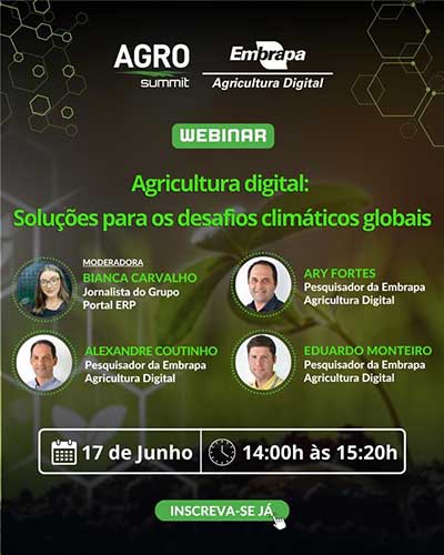 Webinar aborda soluções da Embrapa para os desafios climáticos do setor agropecuário Webinar aborda soluções da Embrapa para os desafios climáticos do setor agropecuário