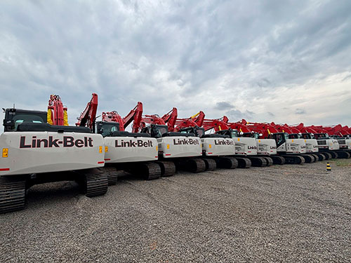 Link-Belt Excavators celebra a marca de mil escavadeiras vendidas no Brasil