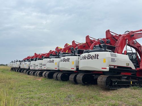 Link-Belt Excavators celebra a marca de mil escavadeiras vendidas no Brasil