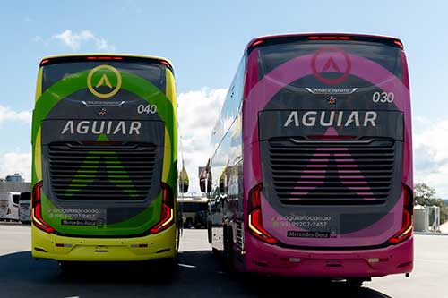 Aguiar Locação utiliza ônibus rodoviários Mercedes-Benz O 500 em serviços de alto padrão no Maranhão Data da publicação: 10/06/2025