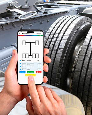 Bosch utiliza IA para revolucionar a gestão de pneus em frota de veículos pesados