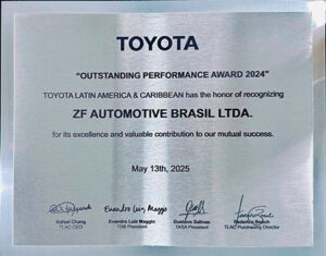 ZF é reconhecida por Honda e Toyota pela excelência em qualidade, entrega e logística