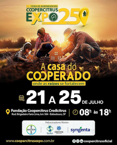Credicitrus destaca portfólio completo de produtos e serviços com condições especiais na Coopercitrus Expo 2025
