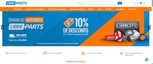 Libreparts comemora sete anos com vantagens para transportadores de todo o Brasil