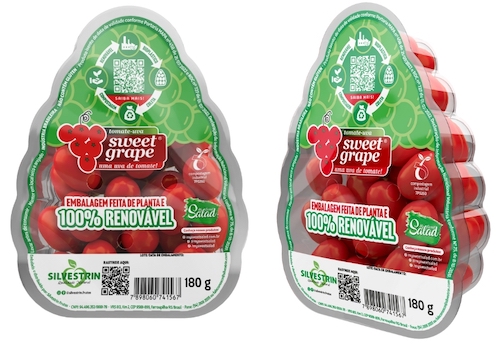 Inédito: tomate Sweet Grape adota a primeira embalagem plástica compostável para FLV do Brasil