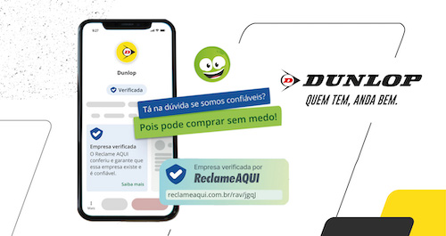 Dunlop conquista selo 'RA VERIFICADA' do Reclame AQUI e reforça confiabilidade e transparência ao consumidor