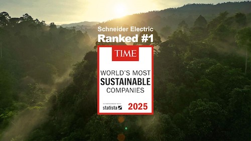 Schneider Electric é nomeada a empresa mais sustentável do mundo pela TIME Magazine e Statista
