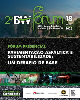  BW Fórum debaterá como a tecnologia contribui para reduzir o impacto ambiental na área de pavimentação