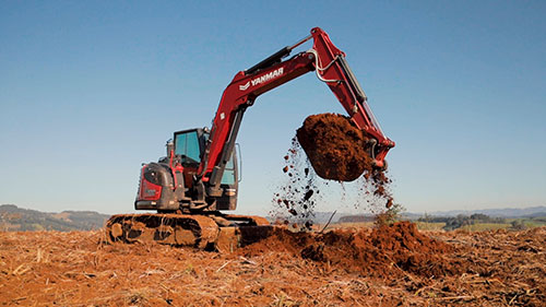 Líder em miniescavadeiras no Brasil, YANMAR reúne soluções para construção civil na Concrete Show 2025