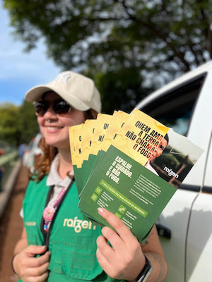 Raízen realizou carreatas em 19 municípios para conscientizar a população sobre prevenção de incêndios em canaviais 