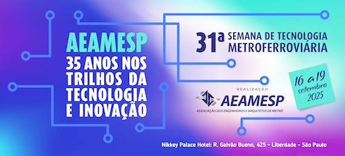  Empresas comprometidas com qualidade e segurança metroferroviária vão a encontro sobre inovação em S. Paulo, de 16 a 19/09 Empresas comprometidas com qualidade e segurança metroferroviária vão a encontro sobre inovação em S. Paulo, de 16 a 19/09