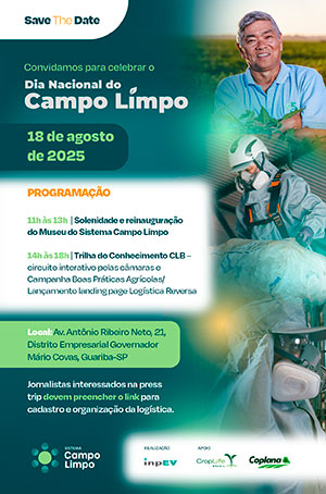 CropLife Brasil e Sistema Campo Limpo promovem experiência imersiva em boas práticas agrícolas no Dia Nacional do Campo Limpo, em Guariba-SP