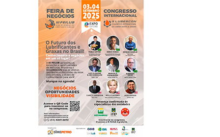 Cadeia produtiva de lubrificantes e graxas reunida na FEILUB e LUBESCON/2025