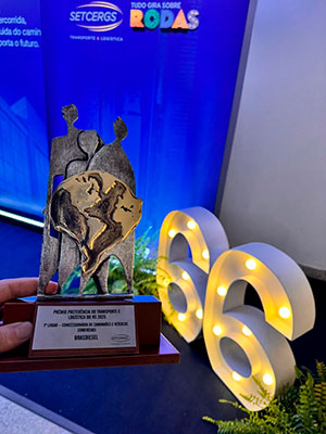 Casa Scania Brasdiesel recebe prêmio ‘Preferência do Transporte e Logística’ do Rio Grande do Sul
