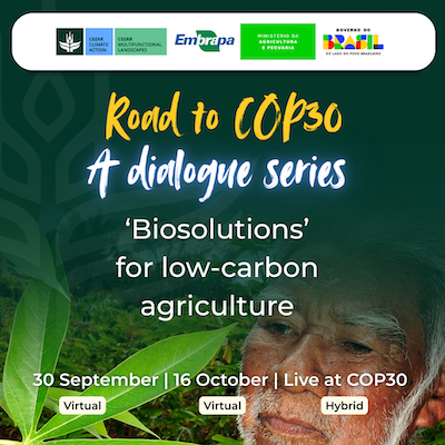 Série de diálogos debate soluções biológicas para uma agricultura mais resiliente às mudanças climáticas