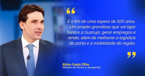 Maior obra do Novo PAC, leilão do túnel Santos-Guarujá atrai investimentos de R$ 6,8 bilhões
