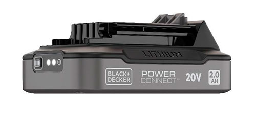 BLACK+DECKER lança novas baterias de Lítio-Íon 20V MAX* POWERCONNECT™