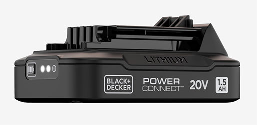 BLACK+DECKER lança novas baterias de Lítio-Íon 20V MAX* POWERCONNECT™