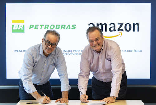 Amazon Brasil e Petrobras anunciam iniciativa de colaboração estratégica para combustíveis de baixo carbono