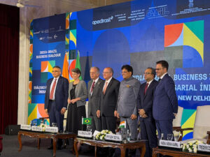 Brasil e Índia discutem ampliação do Acordo Mercosul–Índia durante encontro empresarial em Nova Délhi