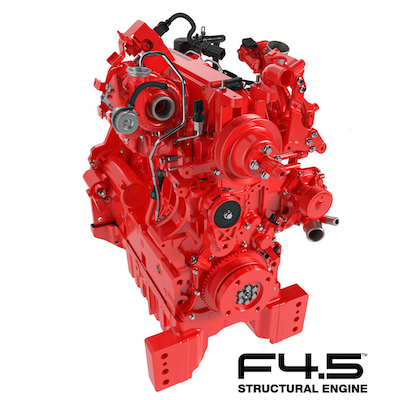 Cummins apresentará novidades, com destaque para o novo motor estrutural 4.5L para tratores