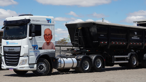 Transporte Rodrimar escolhe DAF XF para personalização especial em homenagem ao seu fundador