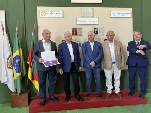  SETCERGS é homenageado por sua contribuição ao Banco de Alimentos