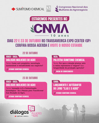 Sumitomo Chemical celebra 50 anos no Brasil e realiza ‘Diálogos Mulheres do Agro’ no CNMA