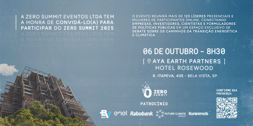 Zero Summit 2025 reúne líderes globais em São Paulo para debater transição energética e o futuro digital
