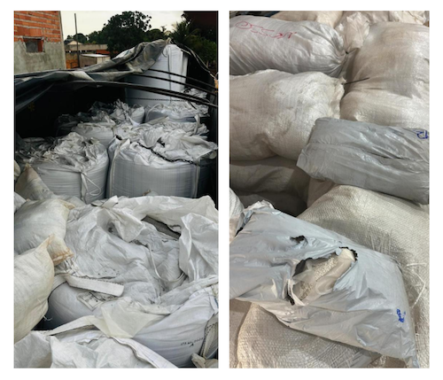 Operação integrada da PM e Receita Federal apreende 32 toneladas de agrotóxicos contrabandeados do Paraguai