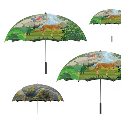 Arte amazônica vai colorir a COP30 com guarda-chuvas sustentáveis