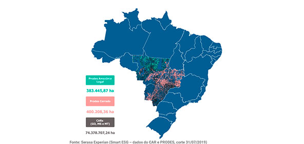 Mais de 90% da soja cresce sem desmatamento na Amazônia Legal e no Cerrado, revela estudo da Serasa Experian