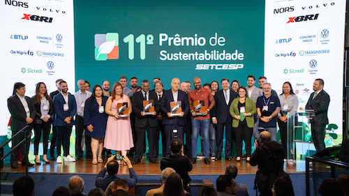  SETCESP anuncia os vencedores da 11ª edição do Prêmio de Sustentabilidade e reforça o compromisso do transporte de cargas com a agenda ESG