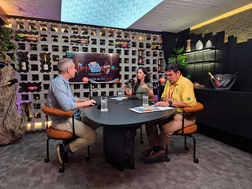Consevitis-RS grava nova temporada do podcast Vai de Vinho Brasileiro