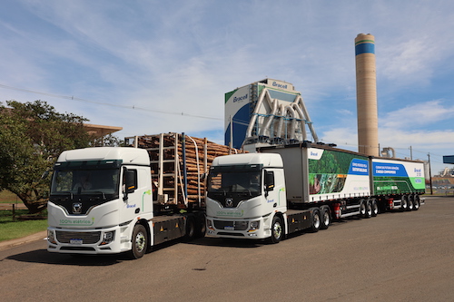 Bracell investe R$ 3,5 mi em projeto com caminhões elétricos de 74 t e marca avanço histórico na logística verde do setor