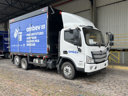 Foton fecha venda de 20 caminhões para operações logísticas da Ambev